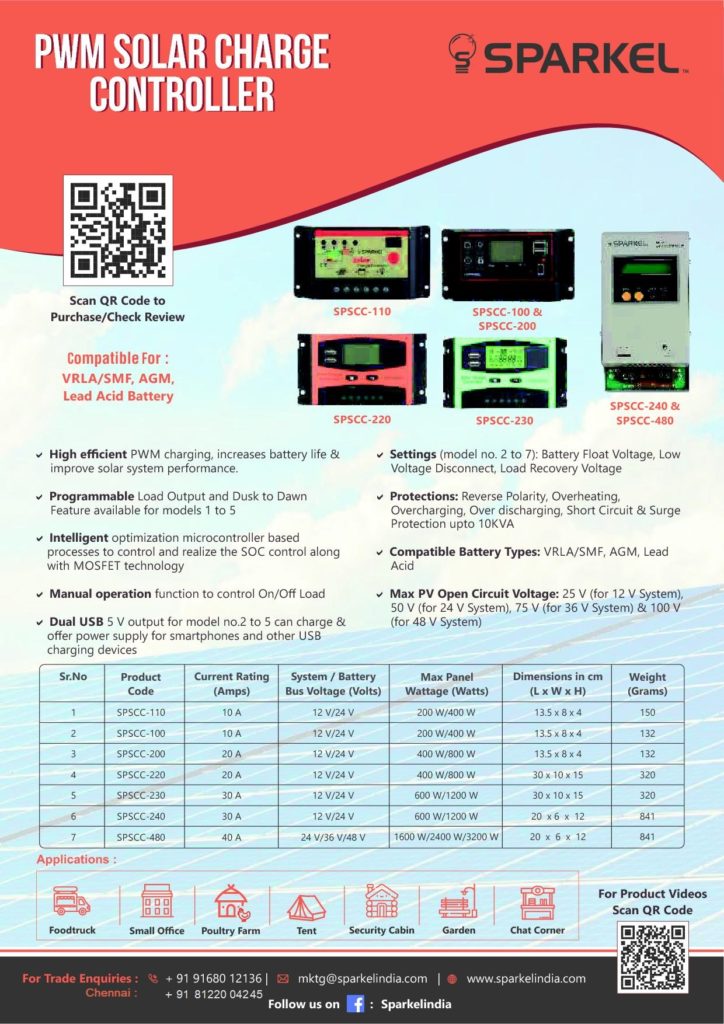 Solar charge controller chennai