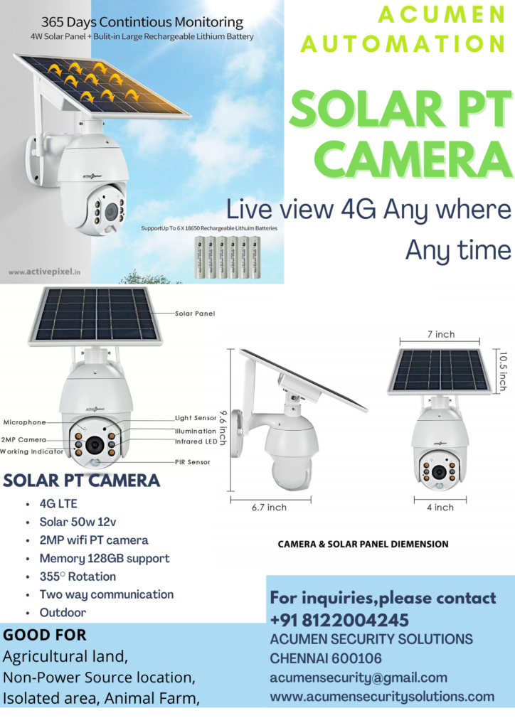 SOLAR CCTV 4G CAMERA